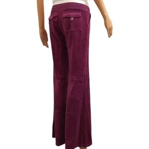 Juicy Couture Raspberry Velour Sweatpants Size S